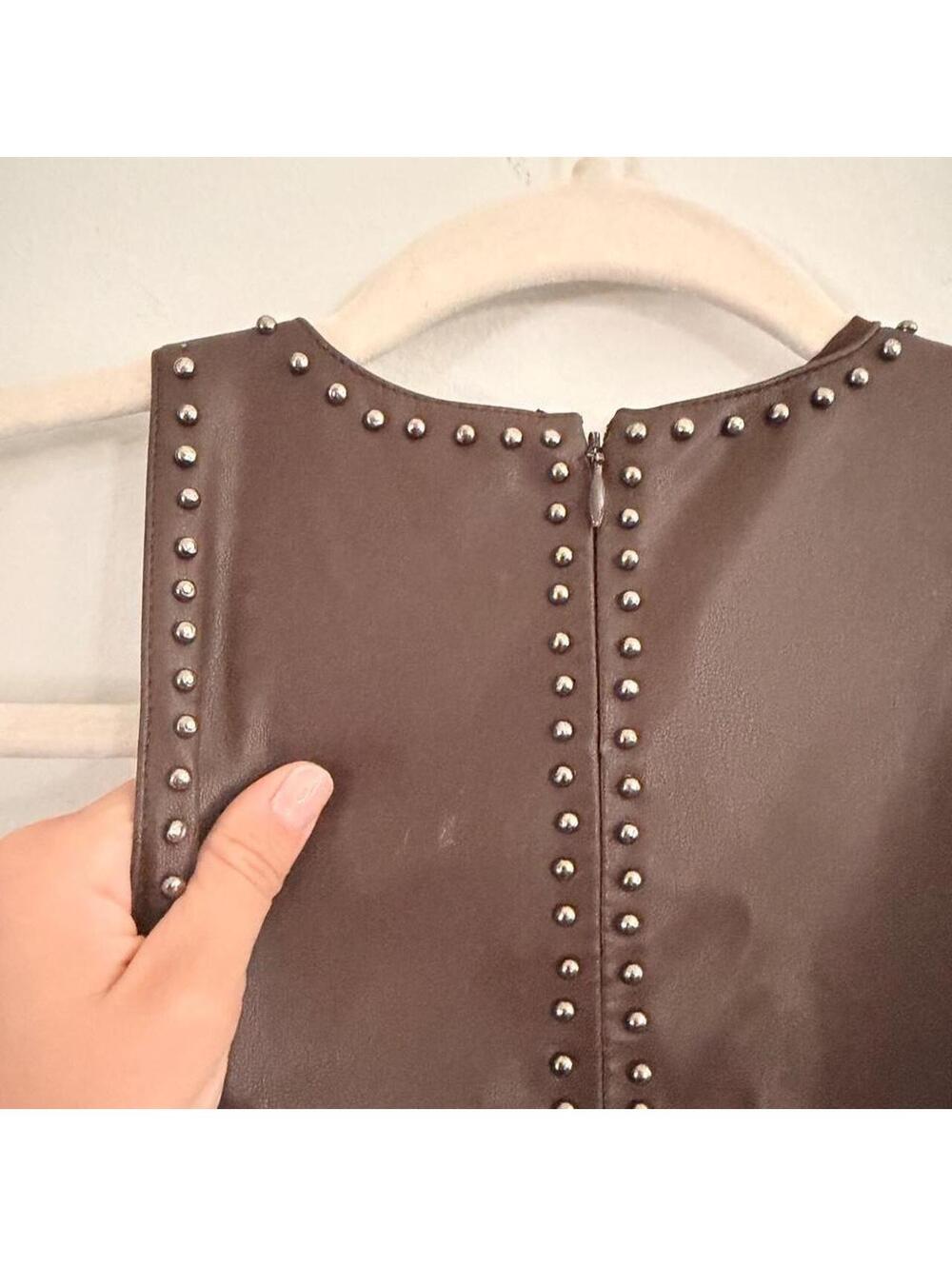 Saylor Damian Vegan-Leather Mini Dress - Picture 9 of 9